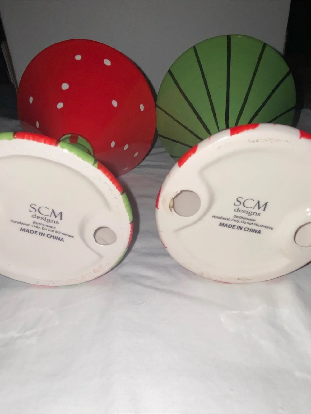 Holiday Red & Green Festive Martini Glass Décor - Unbranded